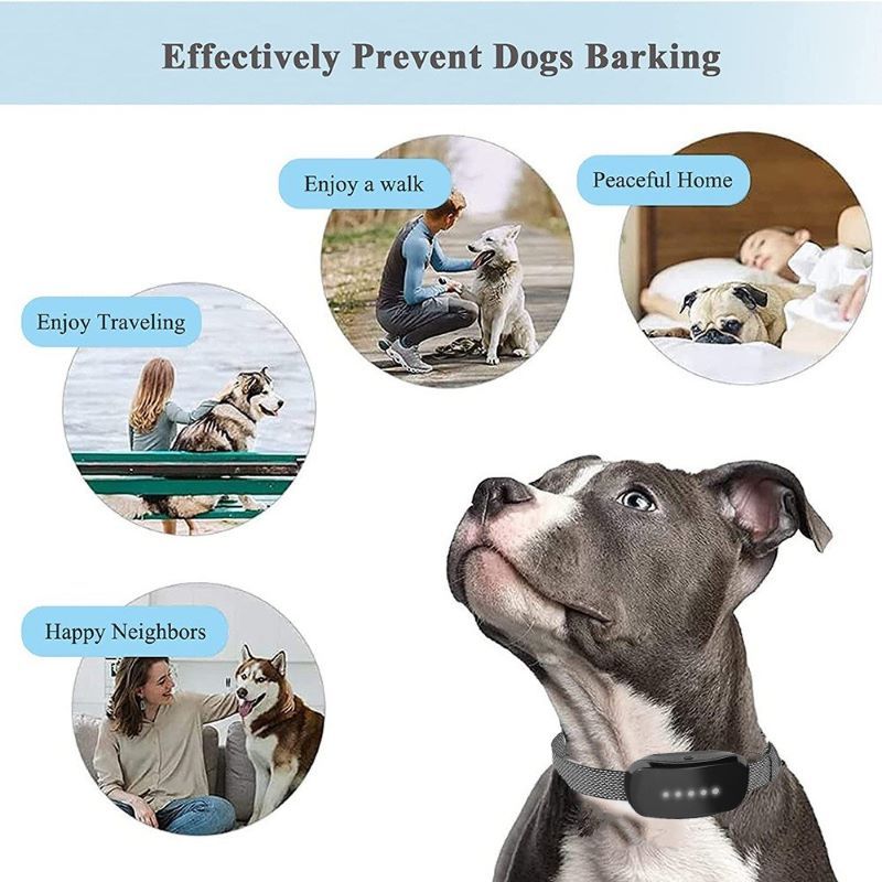 Adjustable Training Device Bark Collar for Large Medium and Small Dogs - JM Variety Store